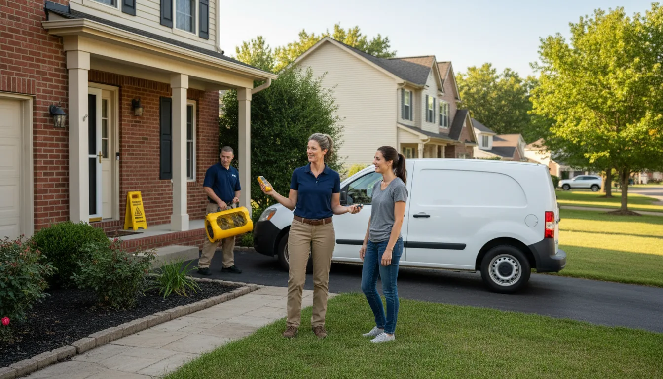 Water restoration image for Dehumidification And Cleanup Services in Agate, ND